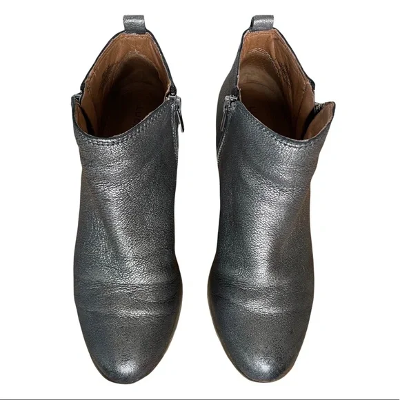 LUCKY BRAND Metallic Basel Ankle Bootie Double Zip Women’s size 8 - Picture 2 of 6